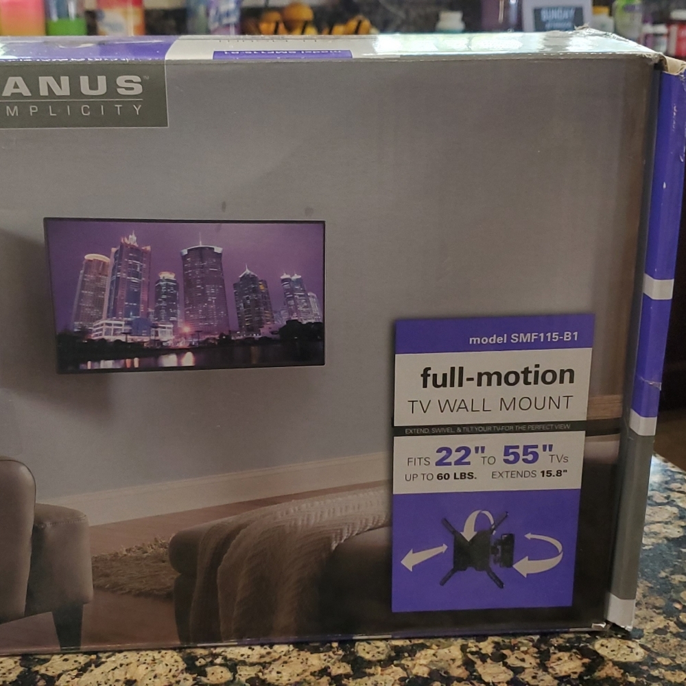 SANUS Full Motion TV WALL Mount